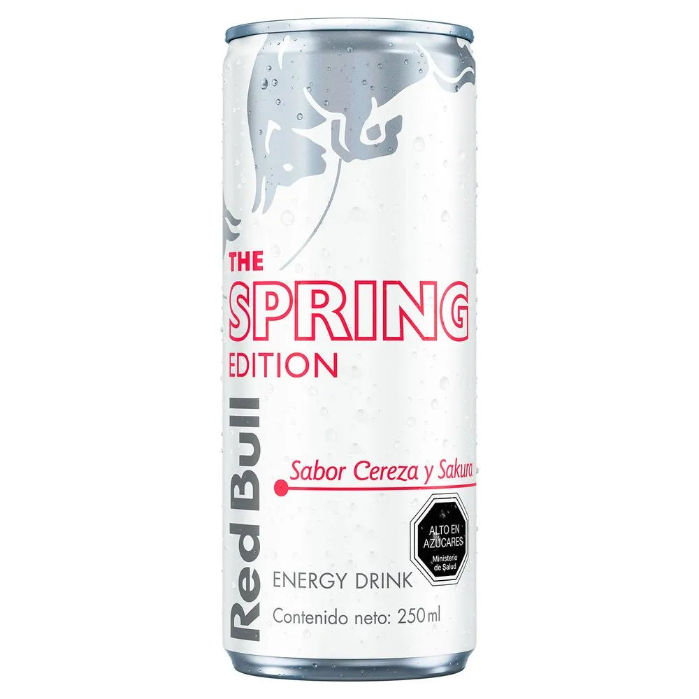 Bebida Energética Red Bull Cherry Sakura Sin Azúcar 250cc