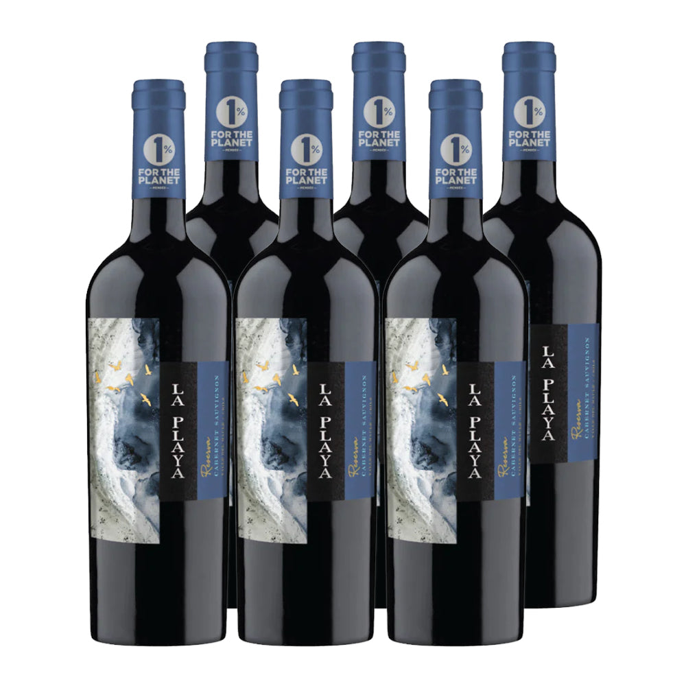 6x Vino La Playa Reserva Cepas 750cc