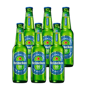 6x Cerveza Heineken Sin Alcohol Botellín 330cc
