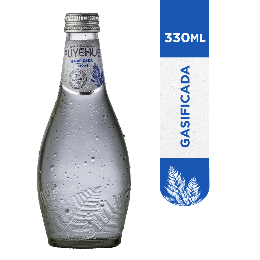 Agua Mineral Natural Puyehue Con Gas 330cc