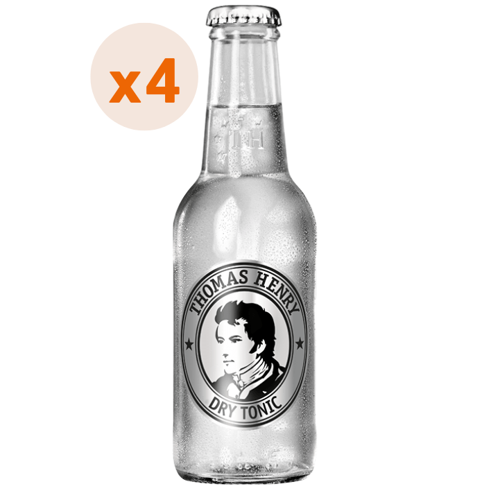 4x Agua Tónica Thomas Henry Dry Tonic 200cc