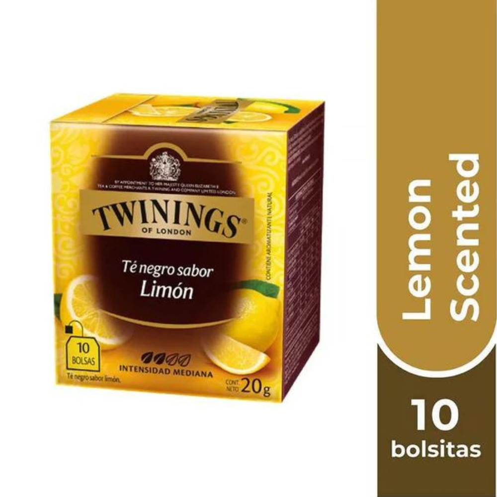 Té Negro sabor Limón 10 Bolsas Twinings