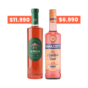 Pack Aperitivo Ramazzotti Rosato 750cc + Aurelia Spritz Rosato Sin Alcohol 750cc