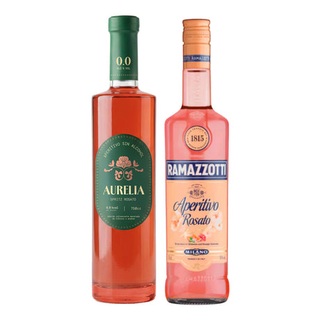 Pack Aperitivo Ramazzotti Rosato 750cc + Aurelia Spritz Rosato Sin Alcohol 750cc