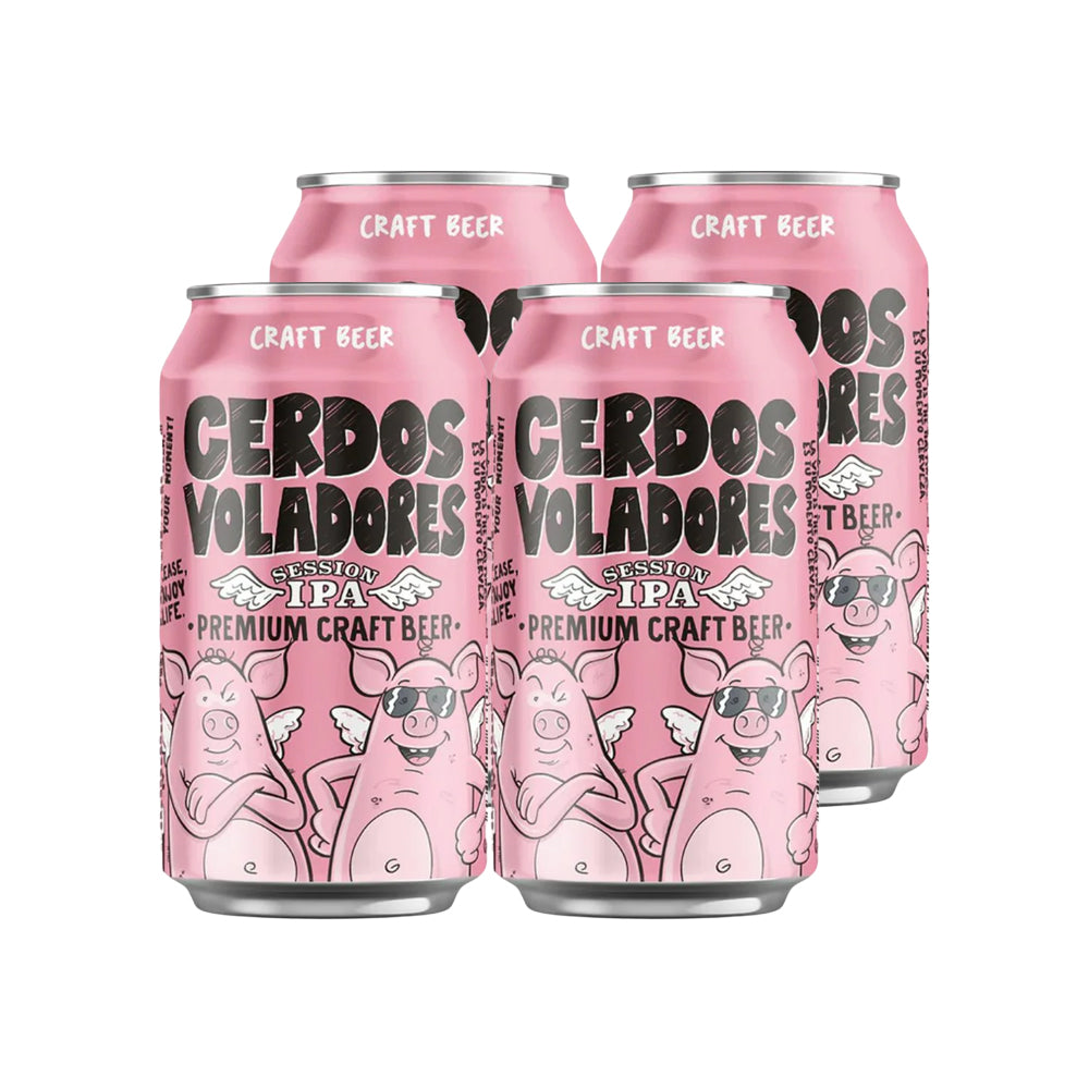 4x Cerveza Cerdos Voladores Session IPA 4,5° 330cc