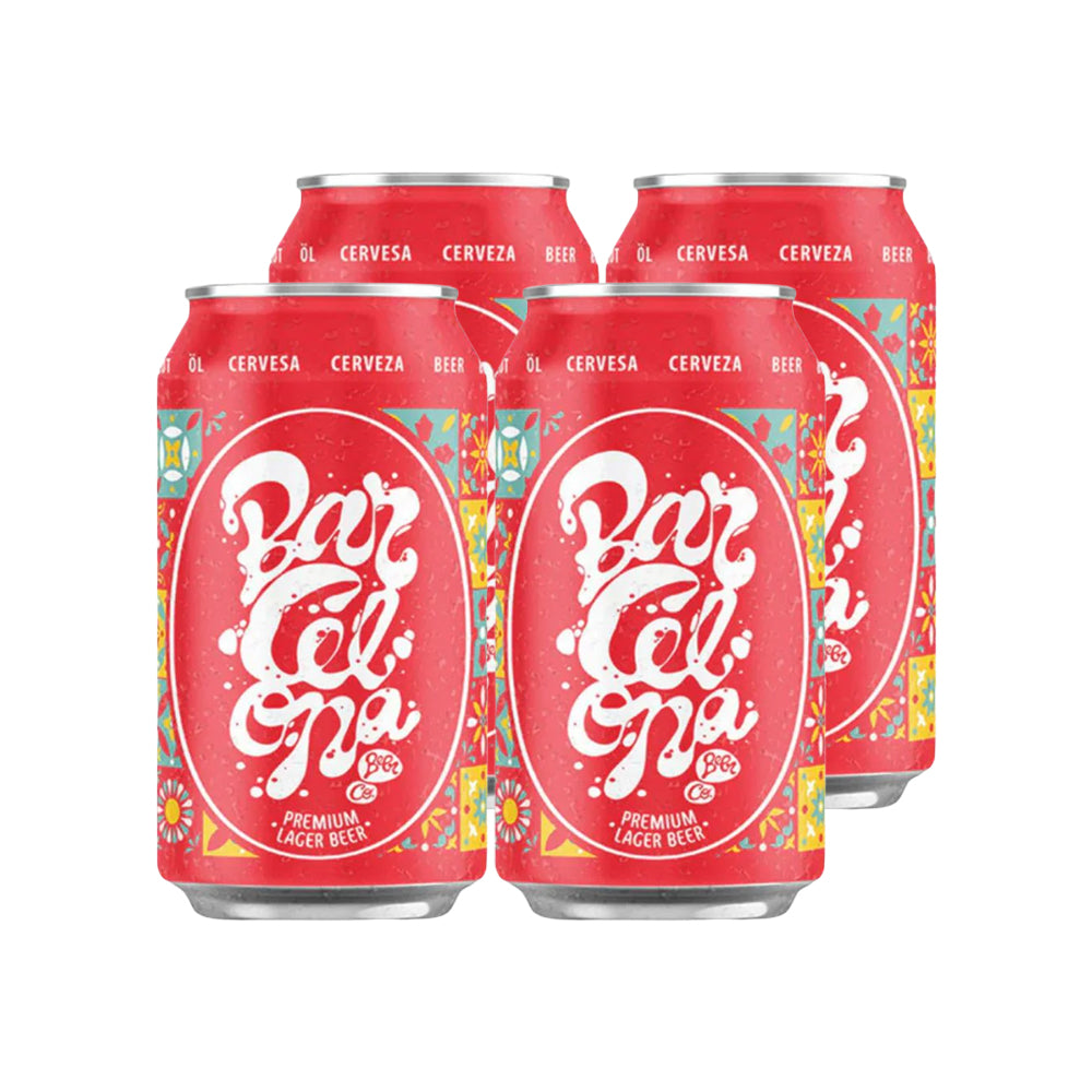 4x Cerveza Barcelona Lager 4,0° 330cc