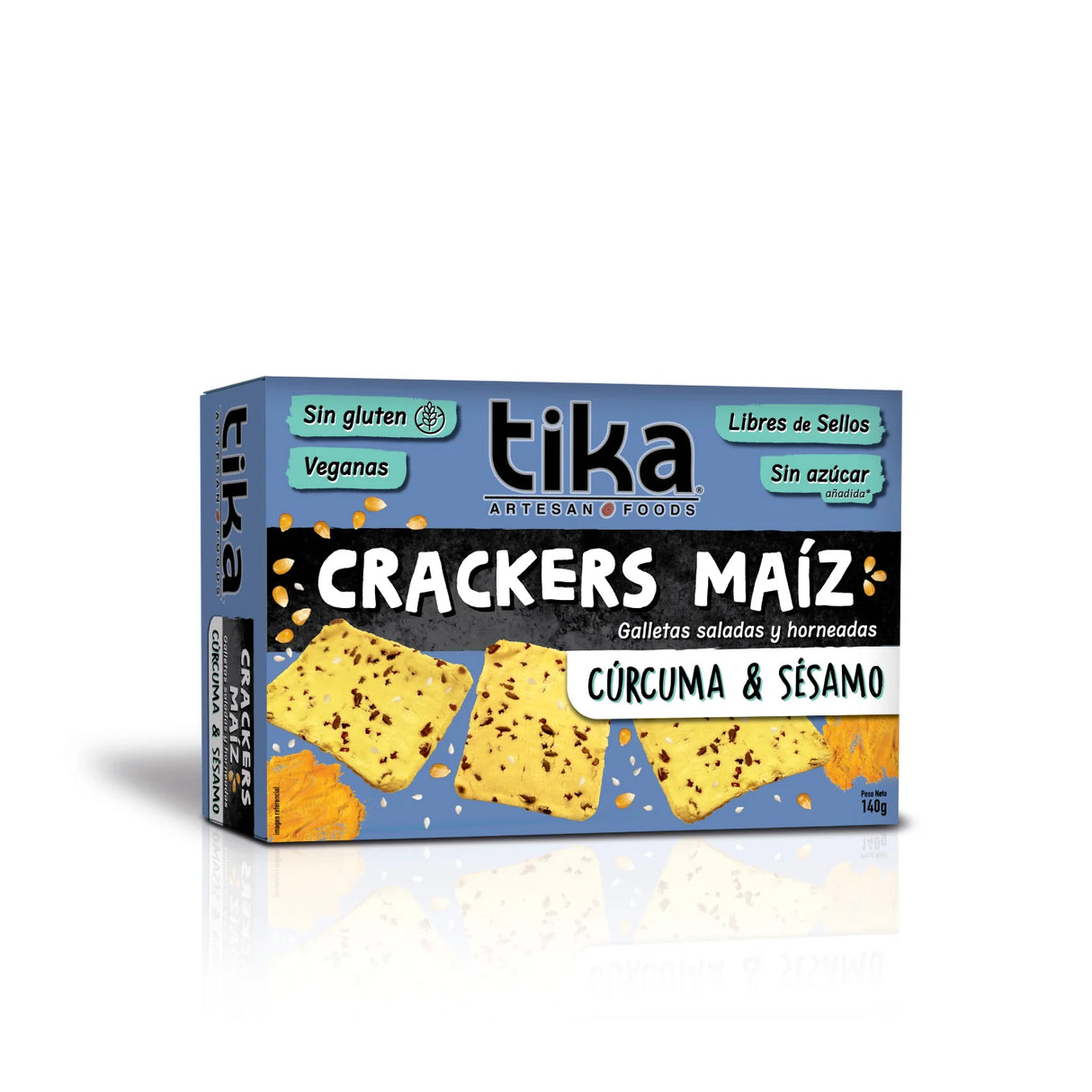 Crackers Tika Cúrcuma & Sésamo 140g