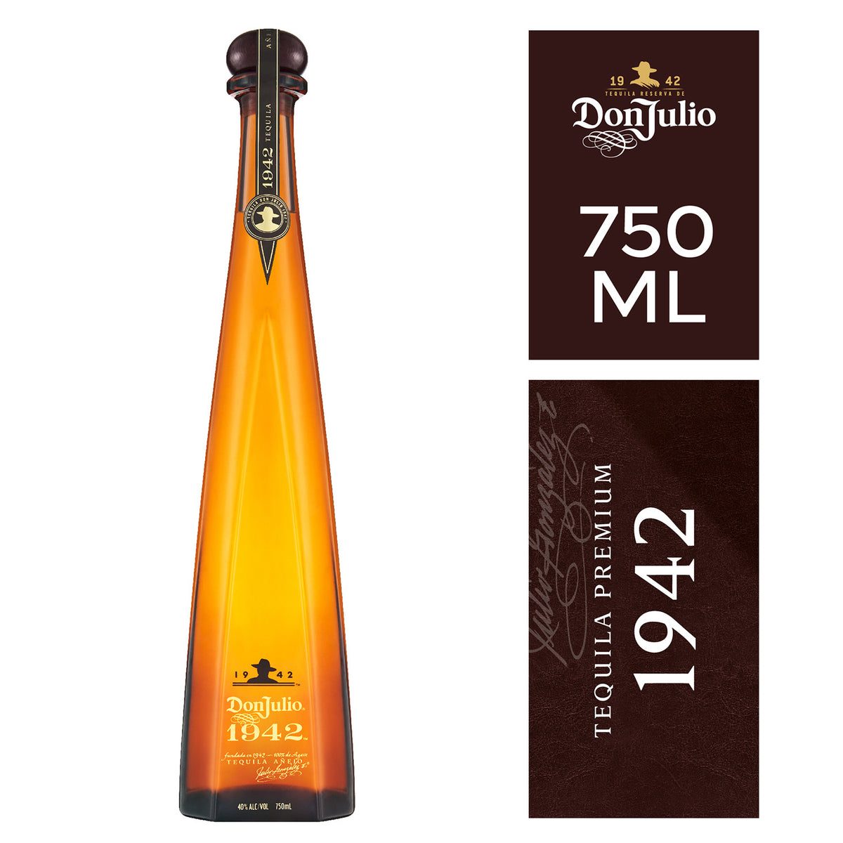 Tequila Premium Don Julio 1942 Añejo 38° 750cc