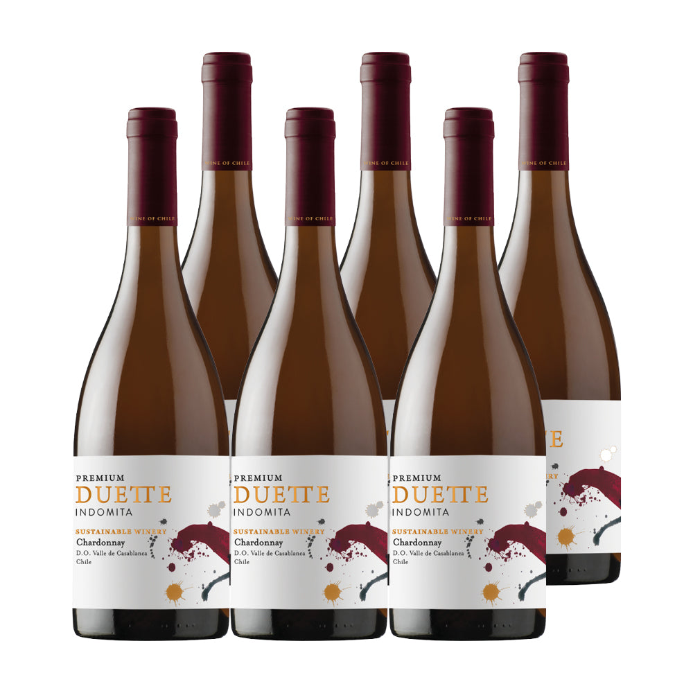 6x Vino Indómita Duette Premium Cepas 750cc