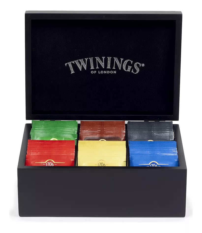 Té Caja De Madera 6 Espacios 60 Bolsas Twinings