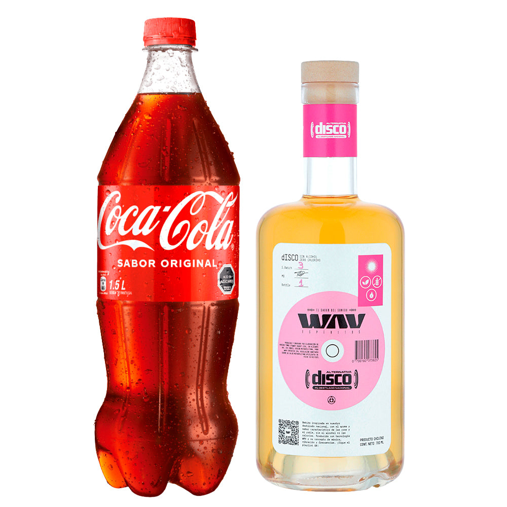 Discola Wavv Sin Alcohol 700cc + Bebida 1500cc