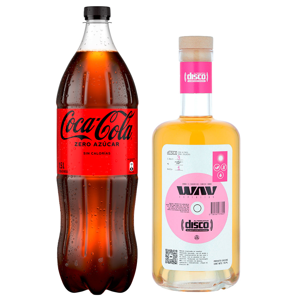 Discola Wavv Sin Alcohol 700cc + Bebida 1500cc