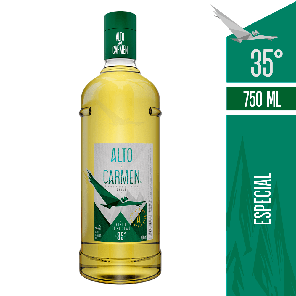 Pisco Alto Del Carmen 35º 750cc