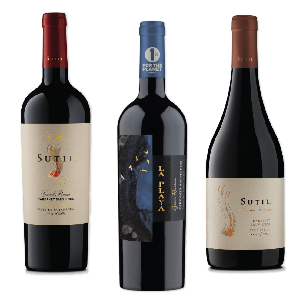 Pack Vinos Gran Reserva Cabernet Sauvignon 750cc - Viña Sutil