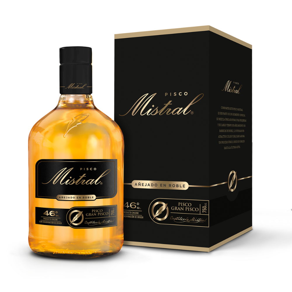 Pisco Mistral Añejado en Roble 46º 750cc