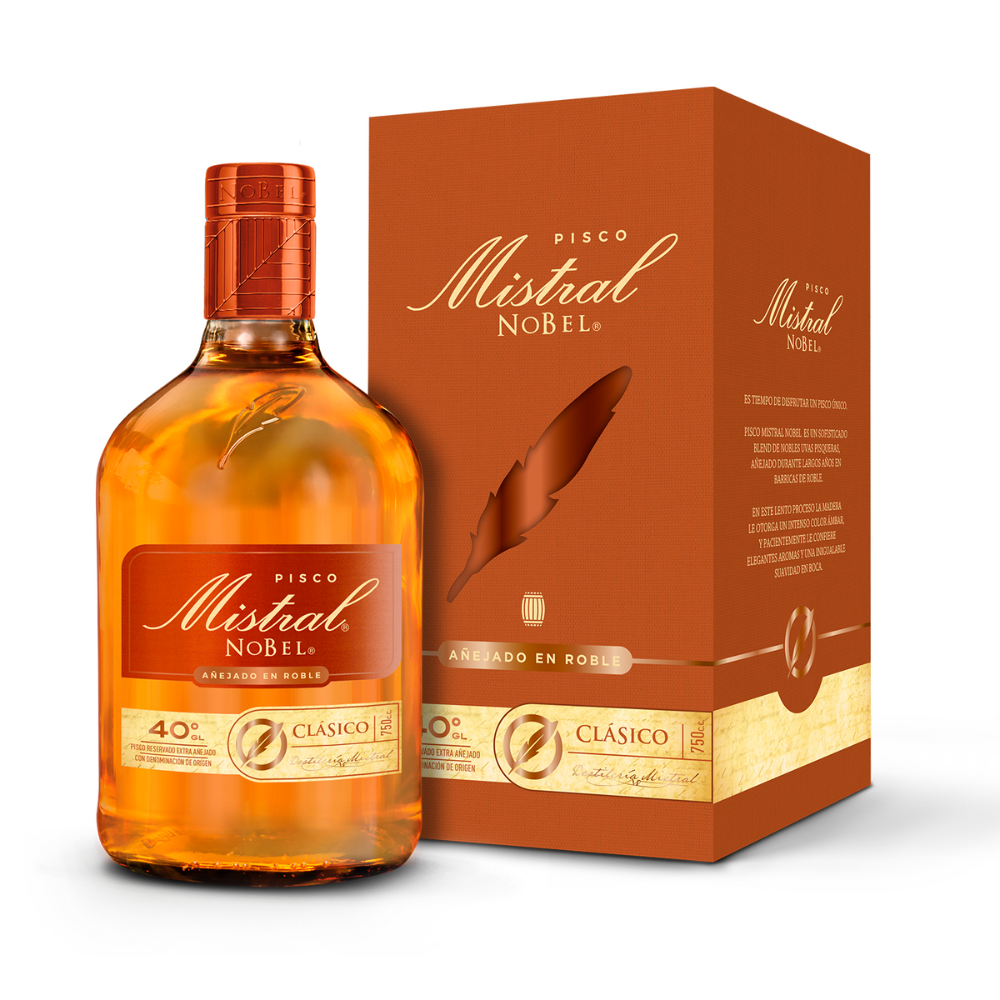 Pisco Mistral Nobel 40º 750cc