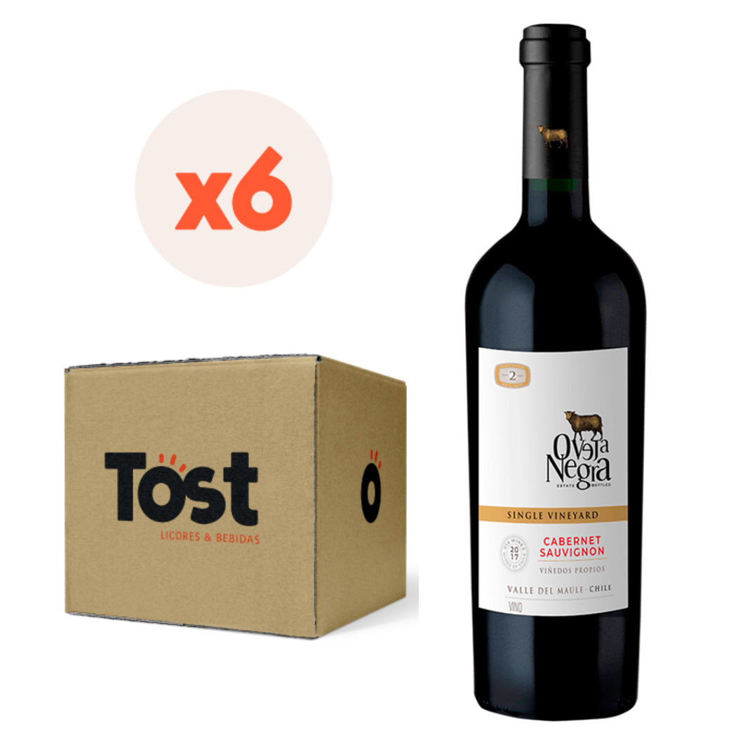 6x Vino Oveja Negra Single Vineyard Cepas 750cc - Cabernet Sauvignon