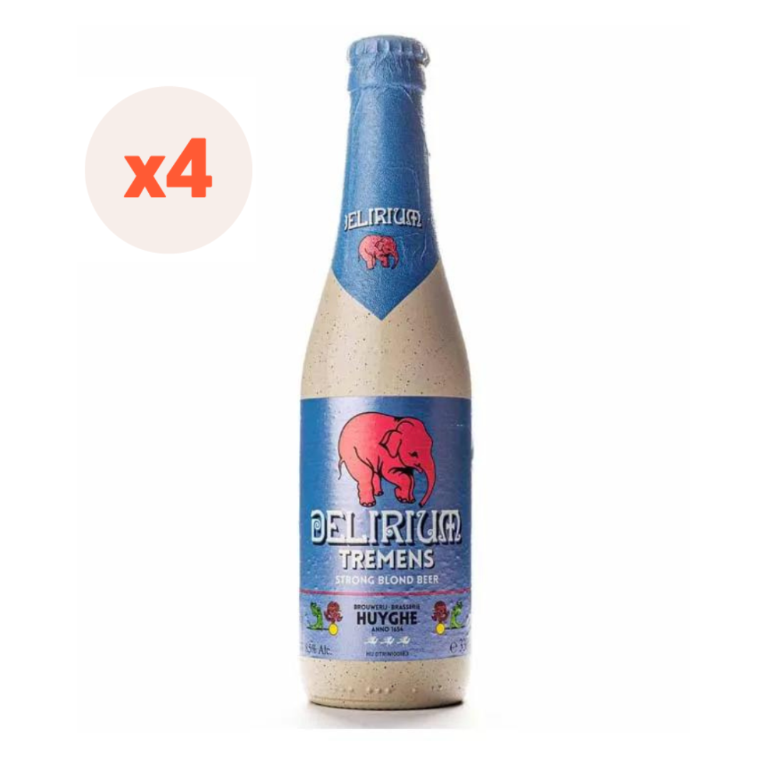 4x Cerveza Delirium Tremens Delirium 8,5° 330cc