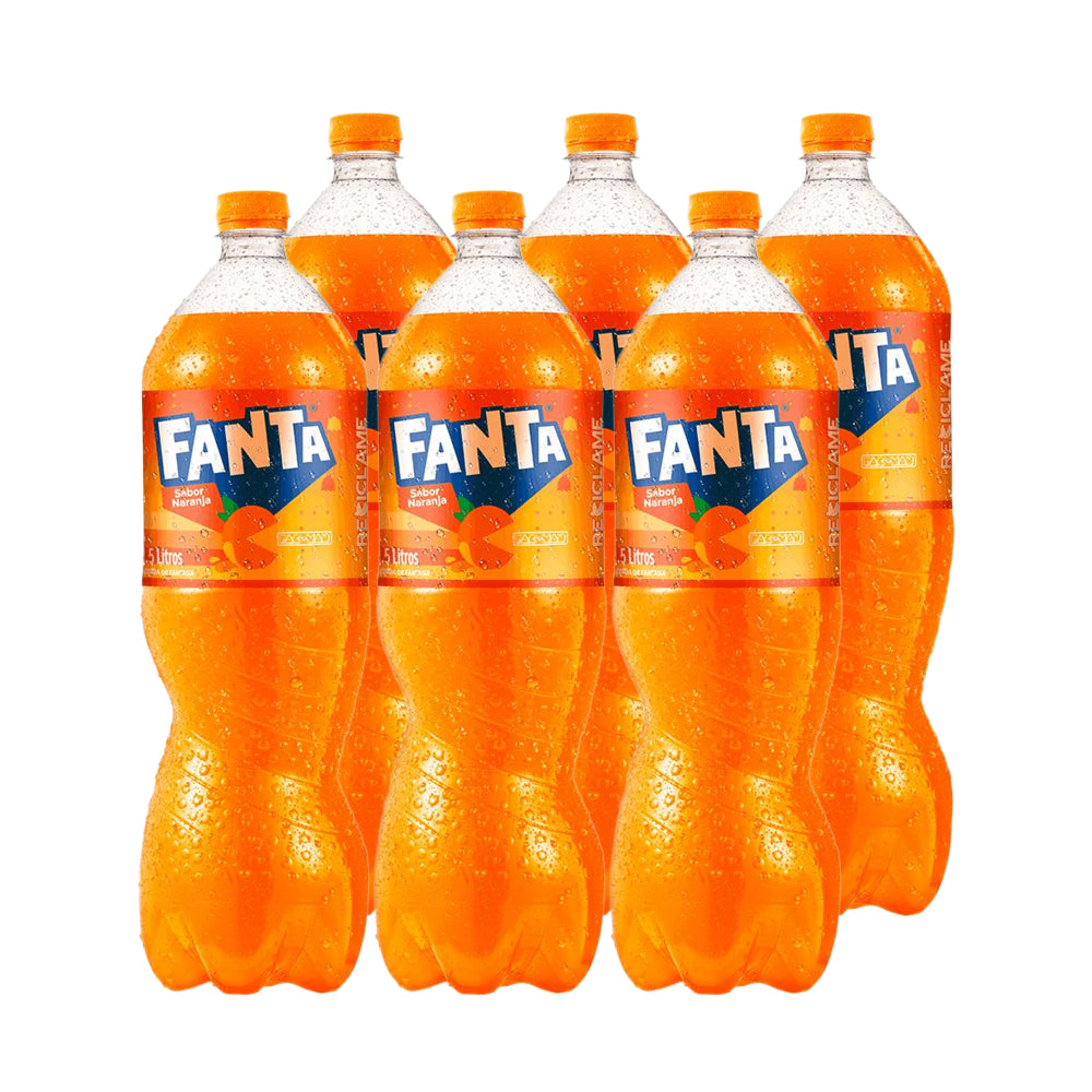 6x Bebida Fanta Original 1500cc