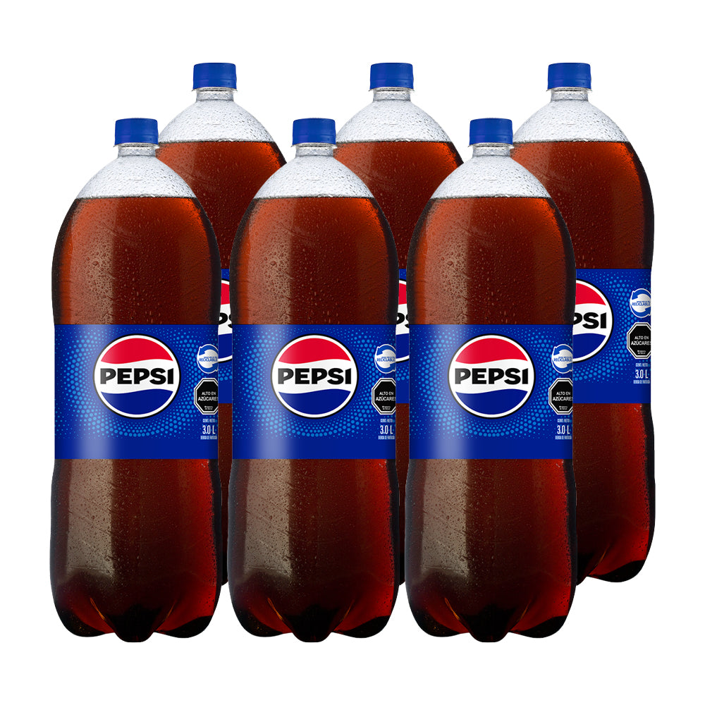 6x Bebida Pepsi Normal 3000cc