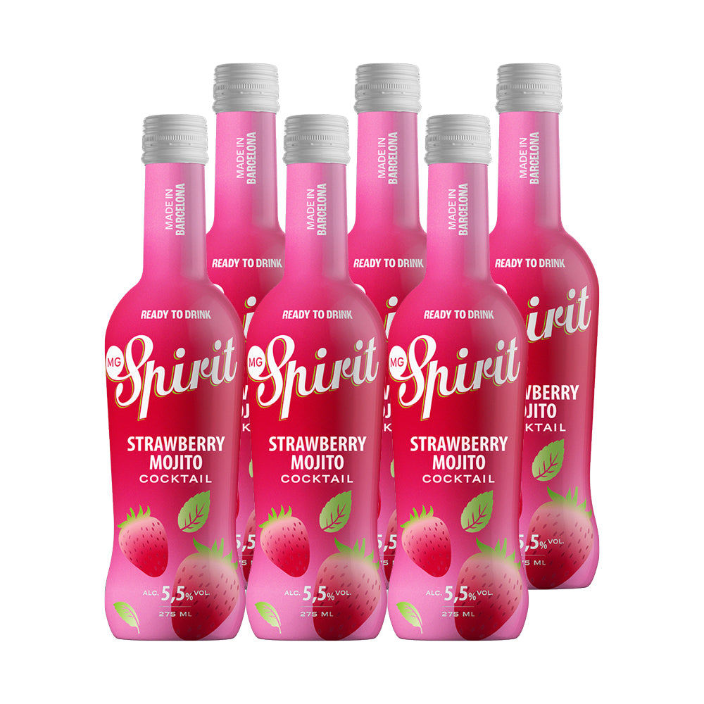 6x Cóctel MG Spirit Strawberry Mojito 5,5º 275cc