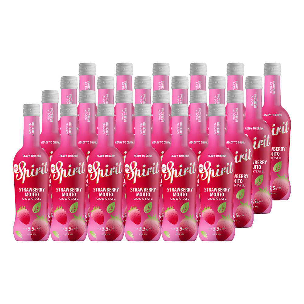 24x Cóctel MG Spirit Strawberry Mojito 5,5º 275cc