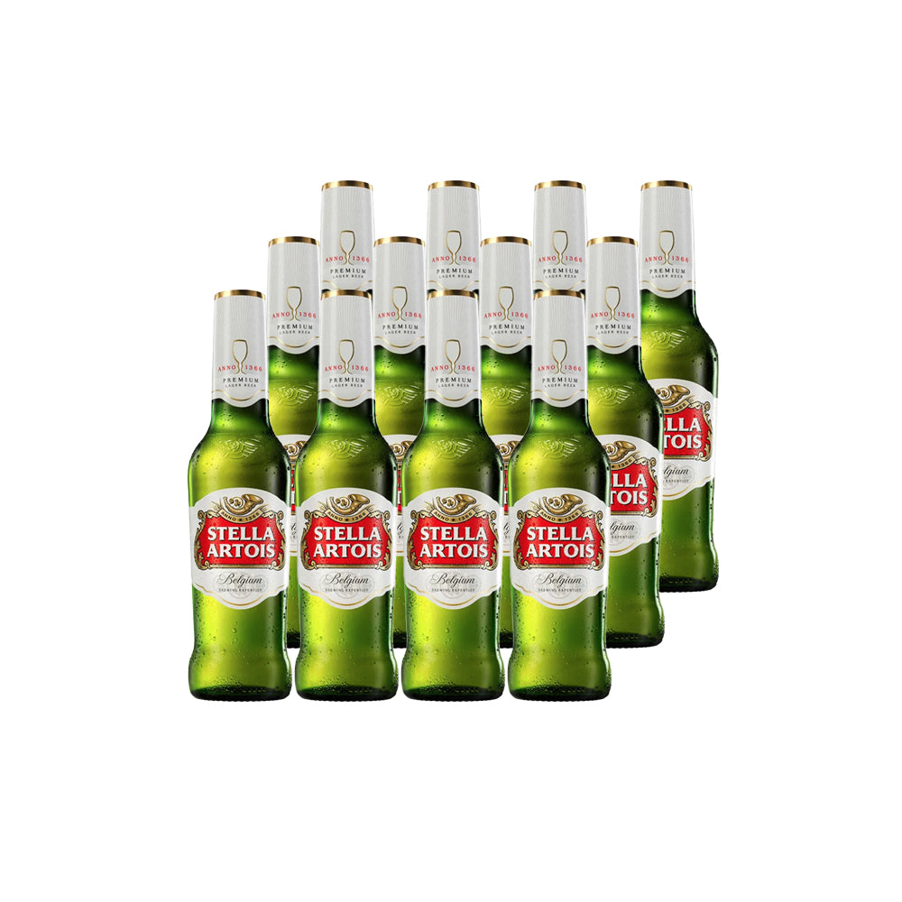12x Cerveza Stella Artois Botellín 330cc