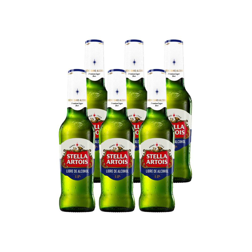 6x Cerveza Stella Artois Sin Alcohol 0° 330cc