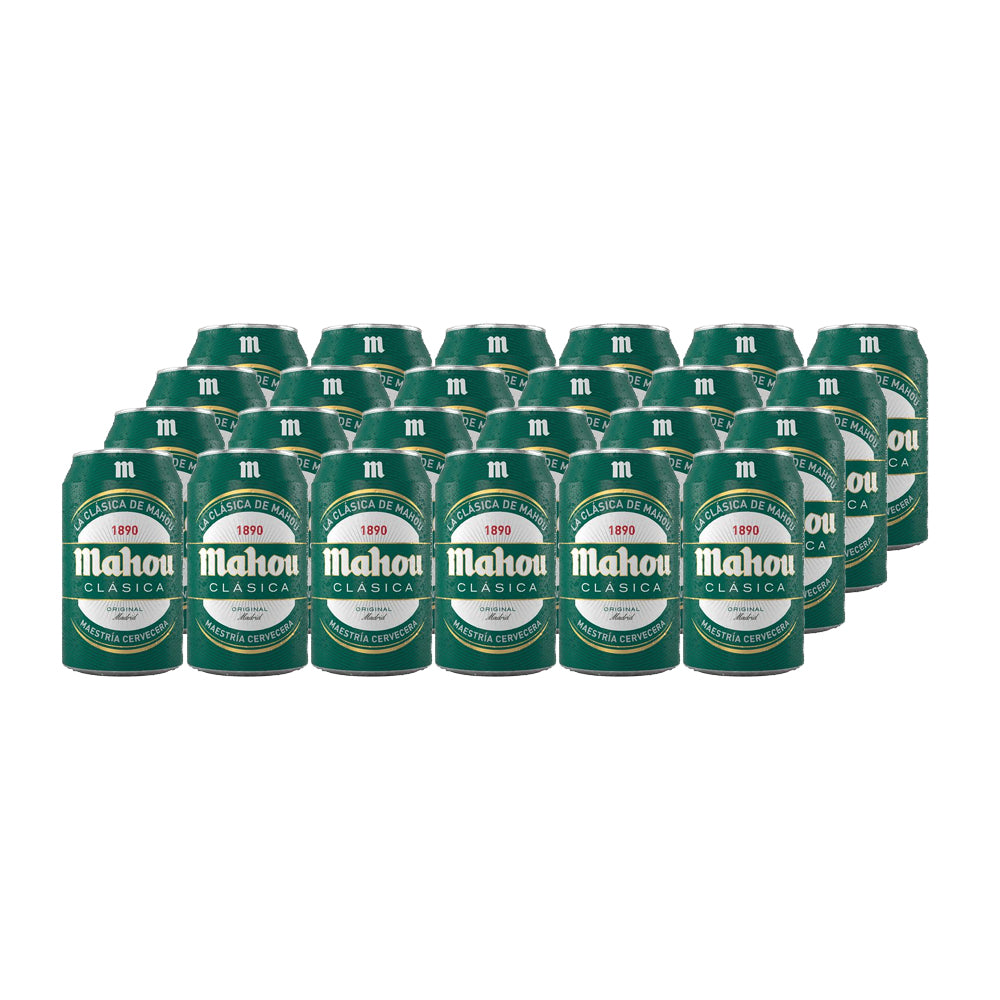 24x Cerveza Mahou Clásica Lata 4,8° 330cc