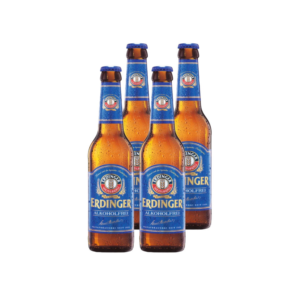 4x Cerveza Erdinger Sin Alcohol 500cc
