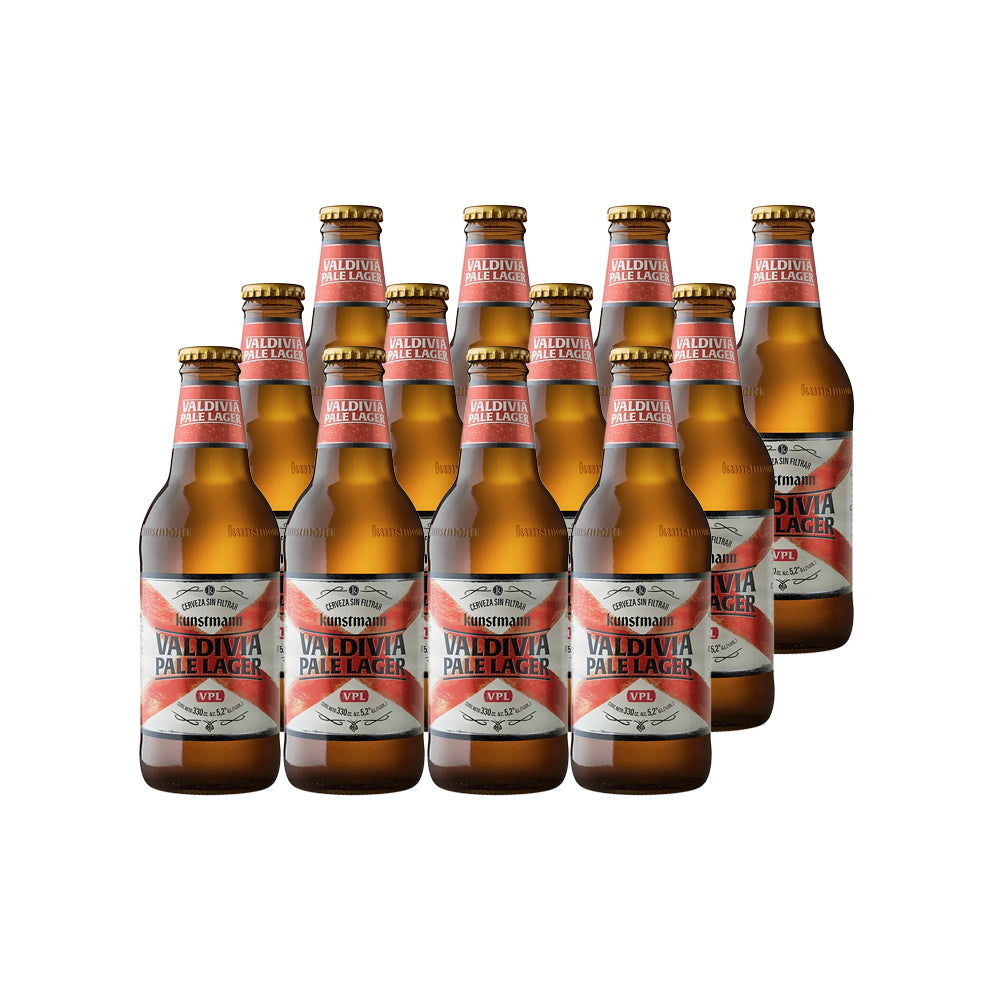 12x Cerveza Kunstmann Valdivia Pale Lager 330cc