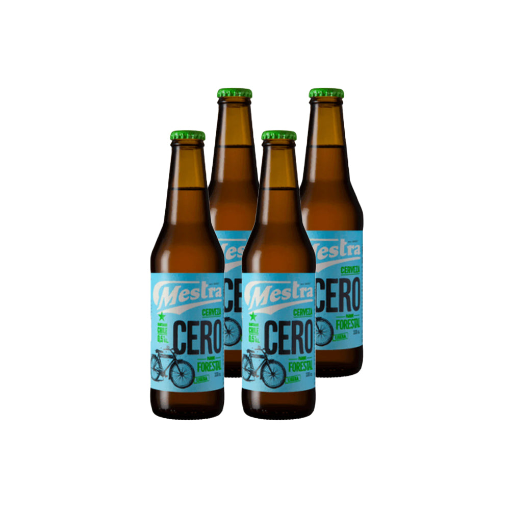 4x Cerveza Mestra Sin Alcohol 330cc