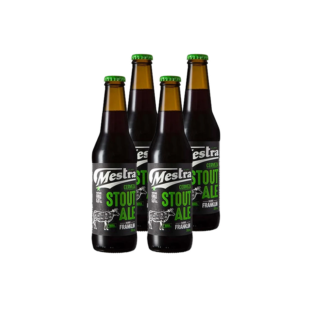4x Cerveza Mestra Stout Ale 5° 330cc
