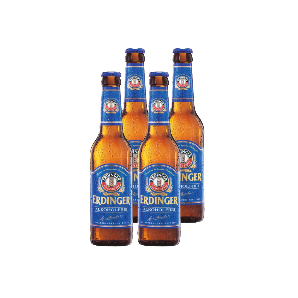 4x Cerveza Erdinger Sin Alcohol 300cc