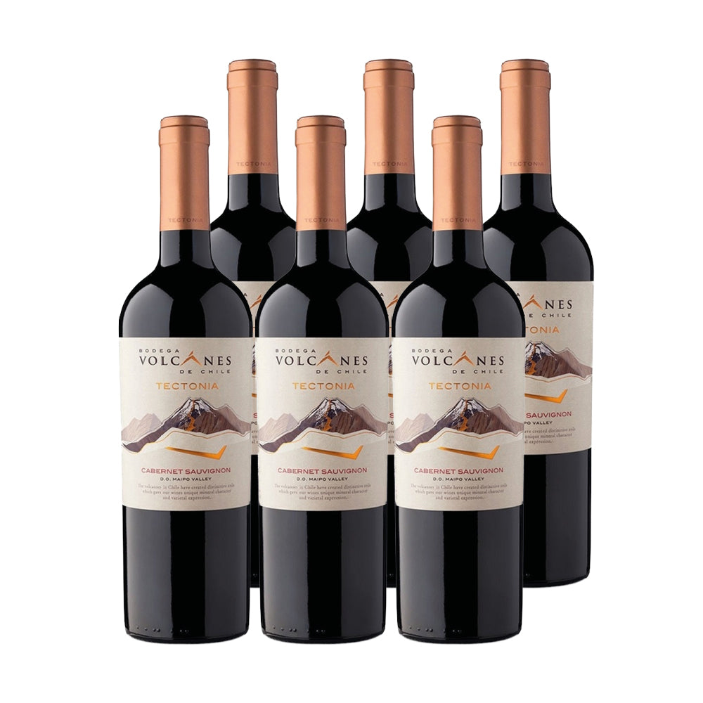 6x Vino Volcanes de Chile Tectonia Cepas