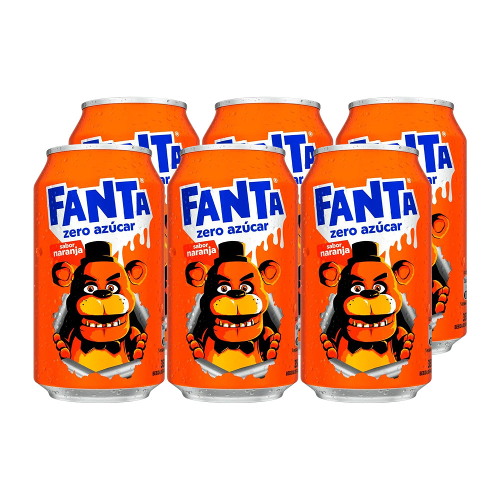 6x Bebida Fanta Zero Lata 350cc (Edición Halloween)