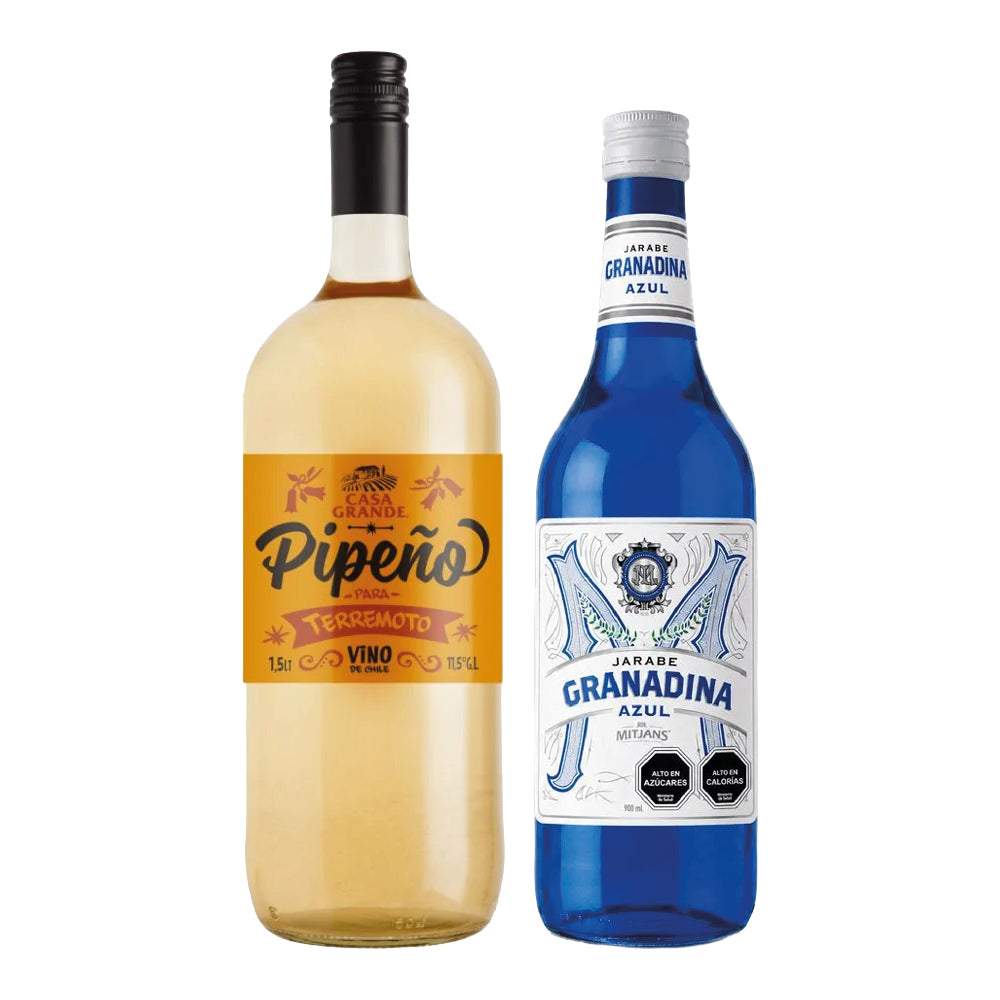 Pack Maremoto Simple: Pipeño Casa Grande 1500cc + Granadina Azul Mitjans 900cc