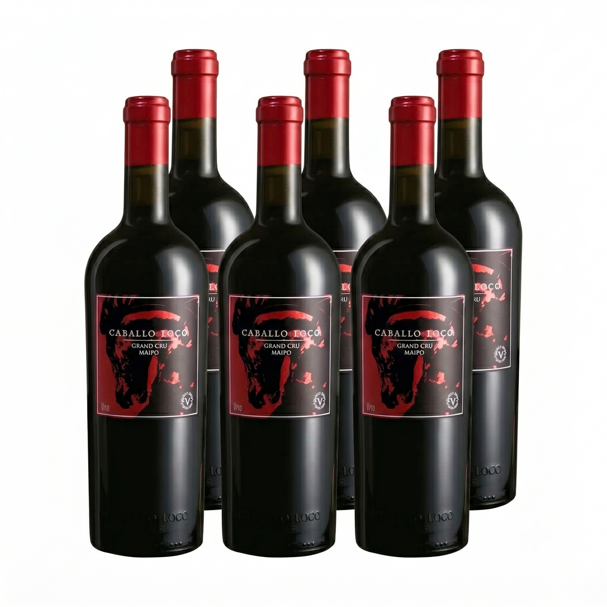 6x Vino Caballo Loco Grand Cru Maipo 14° 750cc