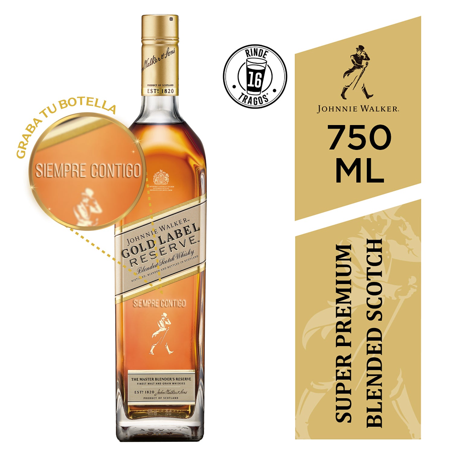 JOHNNIE WALKER Gold Label Reserve ウイスキー Johnnie Walker Gold Reserve 40° | Tost.cl