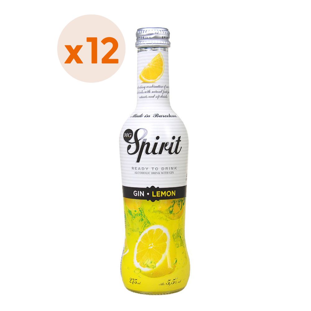 12x Cóctel MG Spirit Gin Lemon 5,5º 275cc