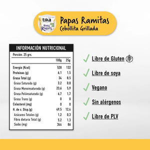 Papas Ramitas Tika Cebollita Grillada 170g