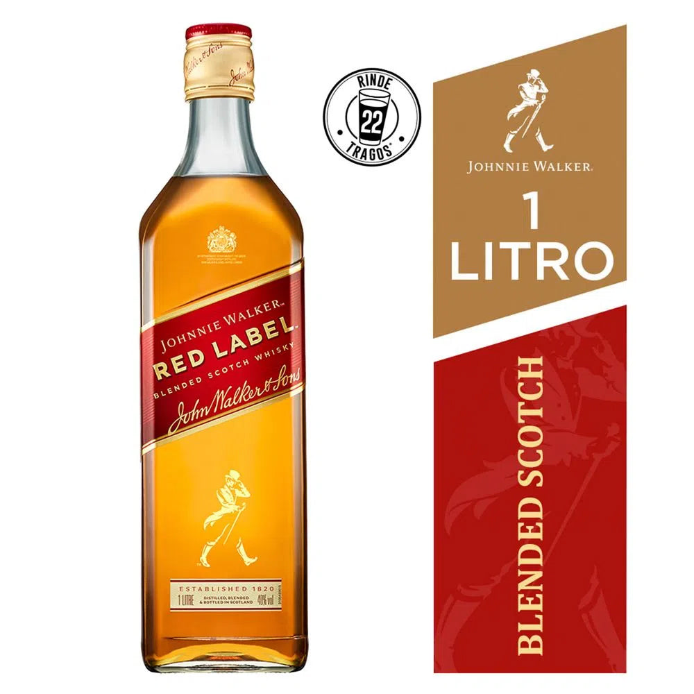 Whisky Johnnie Walker Red Label 40º 1000cc | Tost.cl