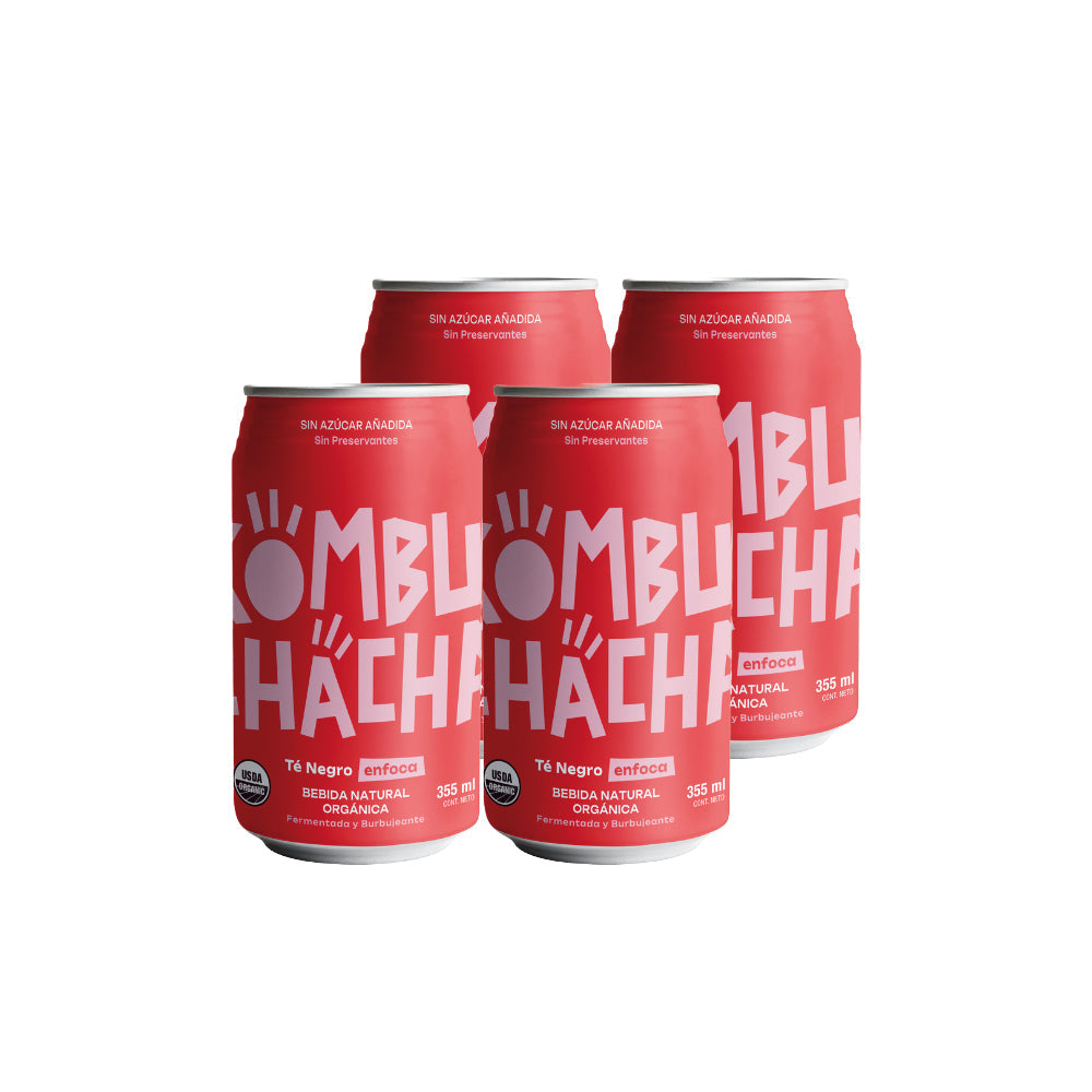 4x Kombuchacha Original Lata 350cc