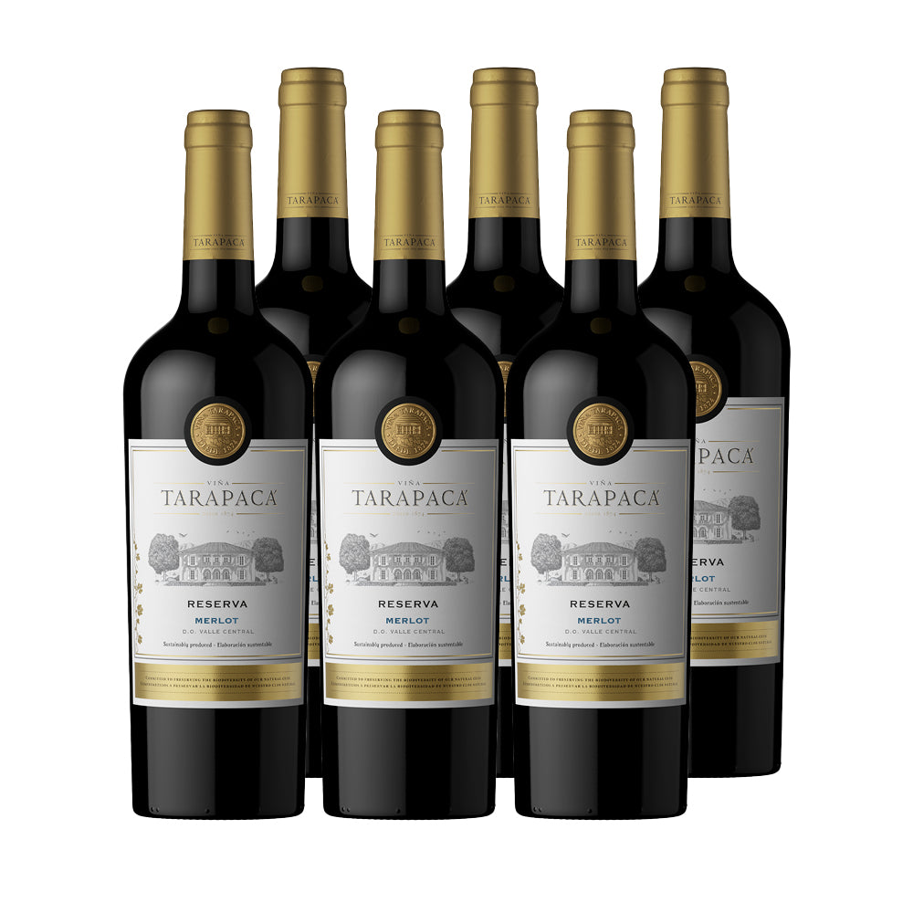 6x Vino Tarapacá Reserva Cepas 750cc