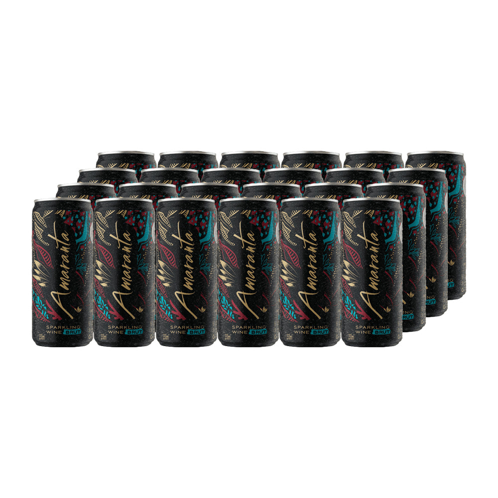 24x Espumante Amaranta Brut Lata 250cc