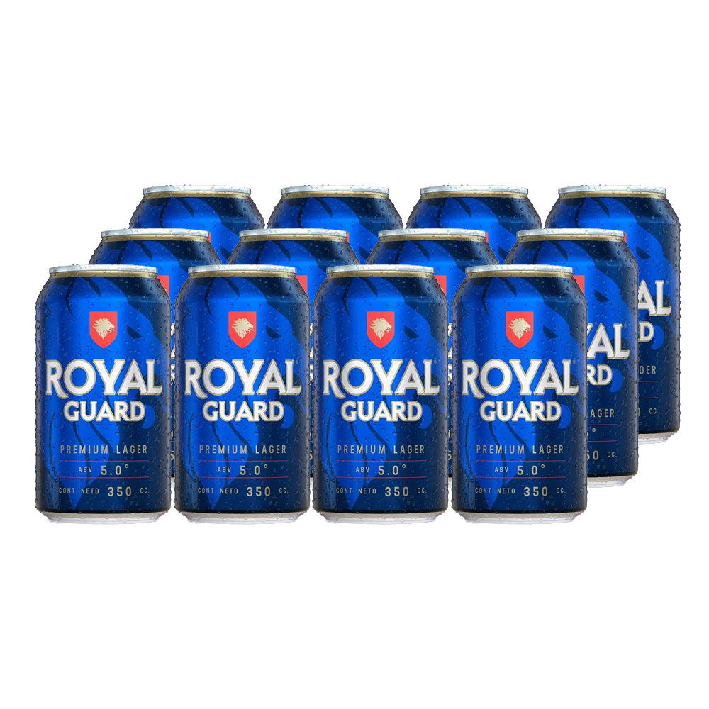 12x Cerveza Royal Guard Lata 350cc