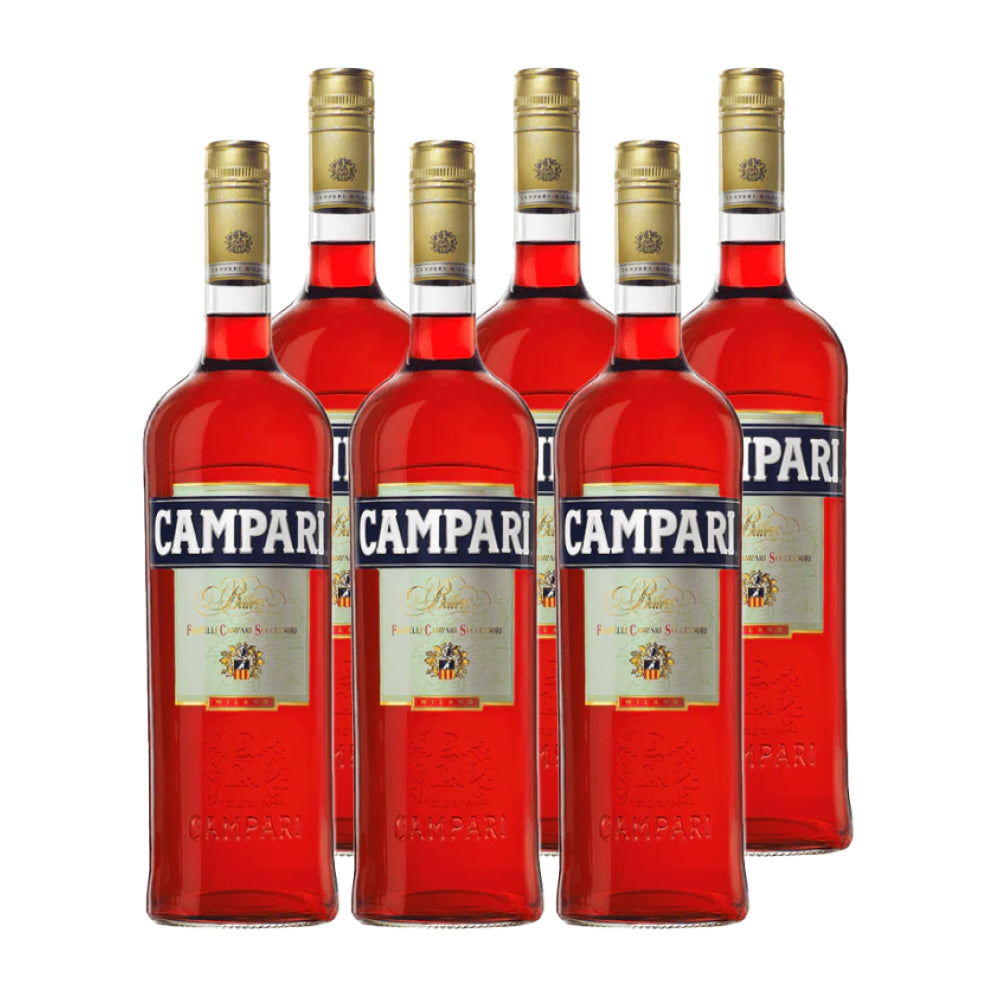 6x Licor Aperitivo Bitter Campari 750cc