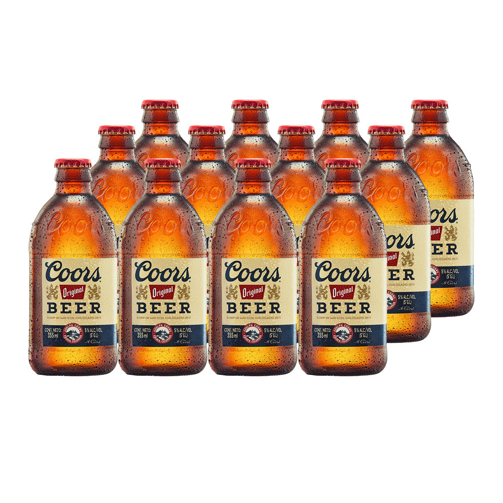 12x Cervezas Coors Original Botellín 355cc