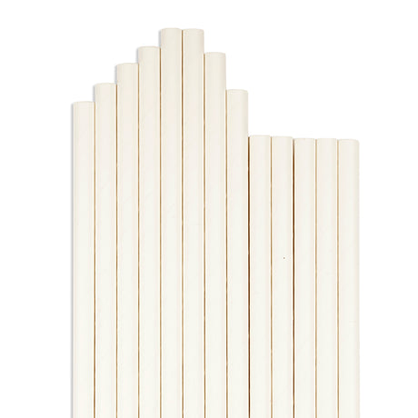 Bombilla Papel Blanco 50 Unidades Palms