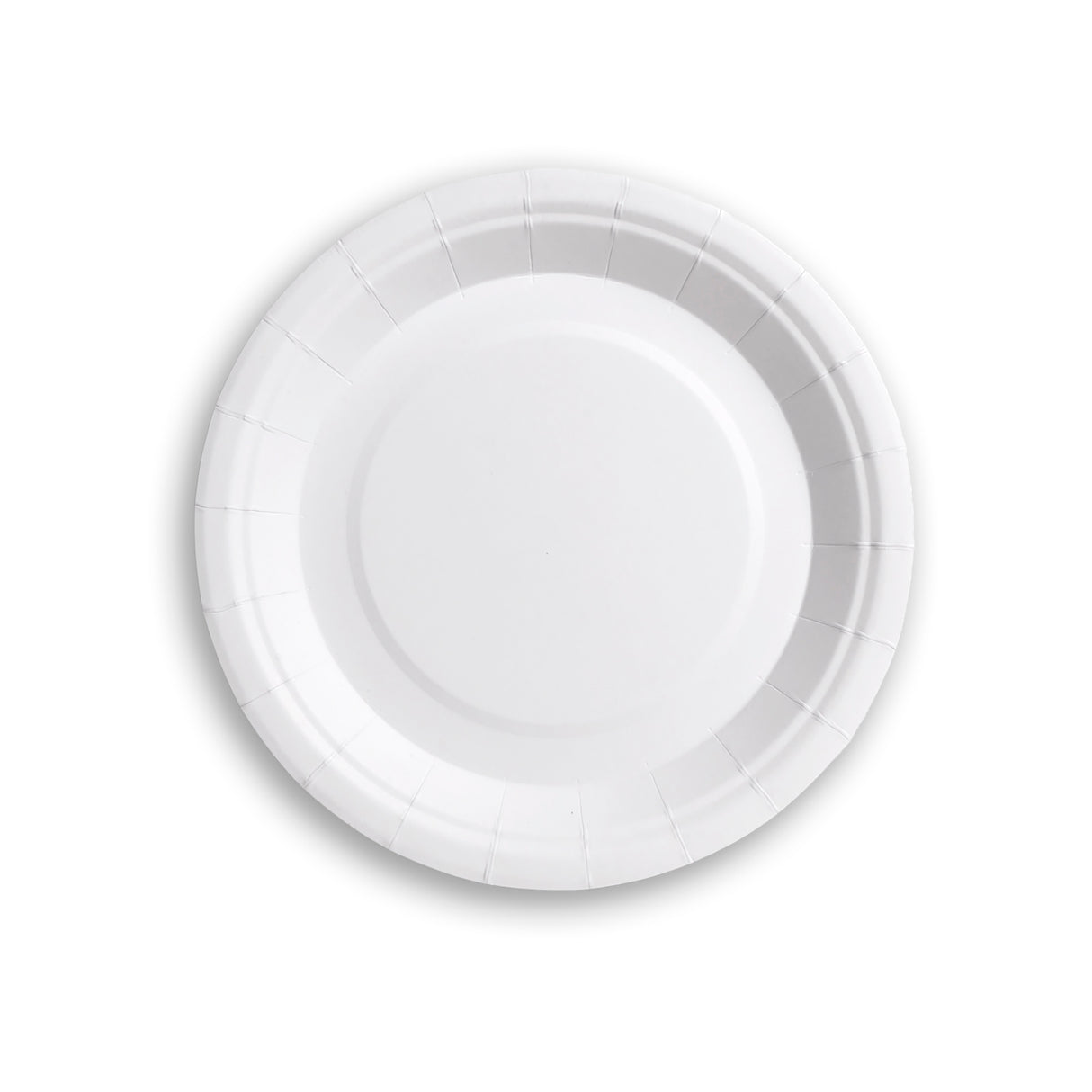 Plato Cartón Blanco 18cm 6 Unidades Palms